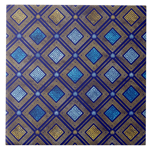 Azulejo Patrón de clave de referencia griega (Frente)