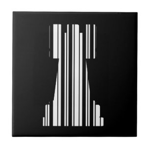 Azulejo Patrón de código de barras del juego de código de 
