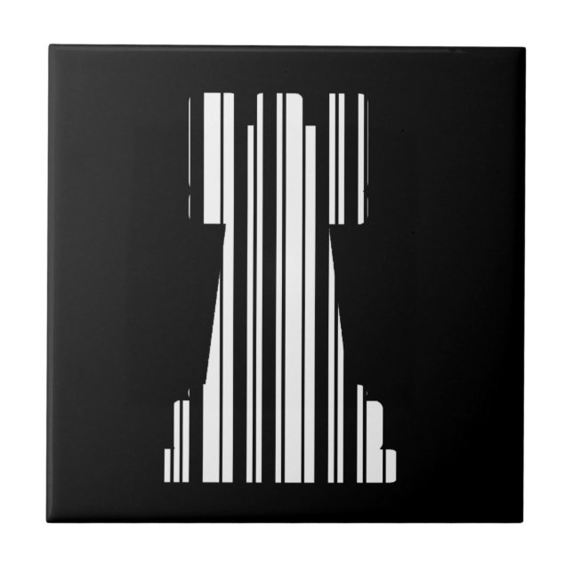Azulejo Patrón de código de barras del juego de código de  (Frente)