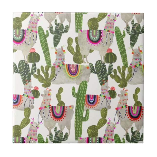 Azulejo Patrón de colección de Llamarama (Frente)