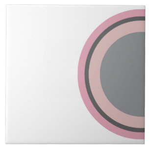 Azulejo Patrón de Concha Rosa y Gris