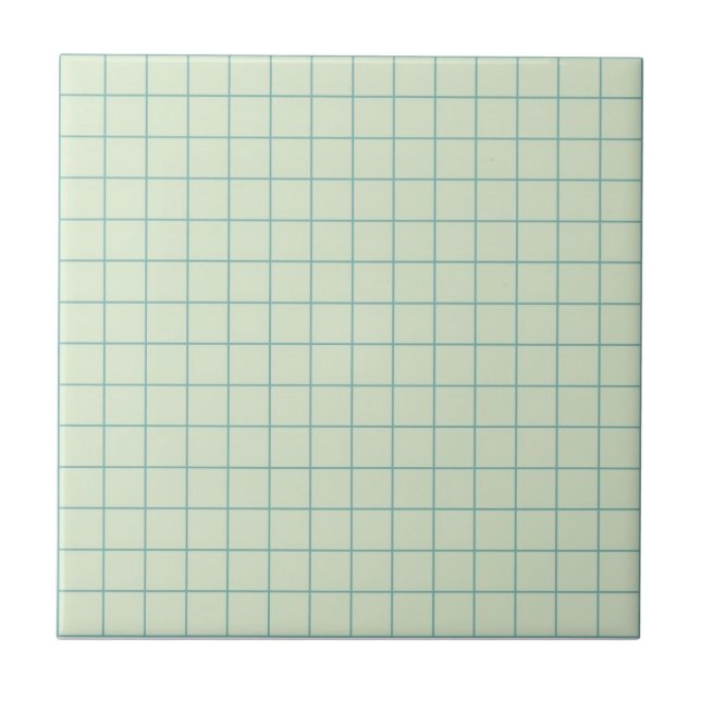 Azulejo Patrón de contraste verde de sabio suave retro Min (Frente)