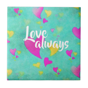 Azulejo Patrón de Corazón Adorable Amor Siempre San Valent
