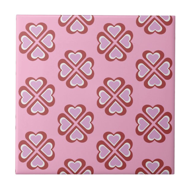 Azulejo patrón de corazones (Frente)