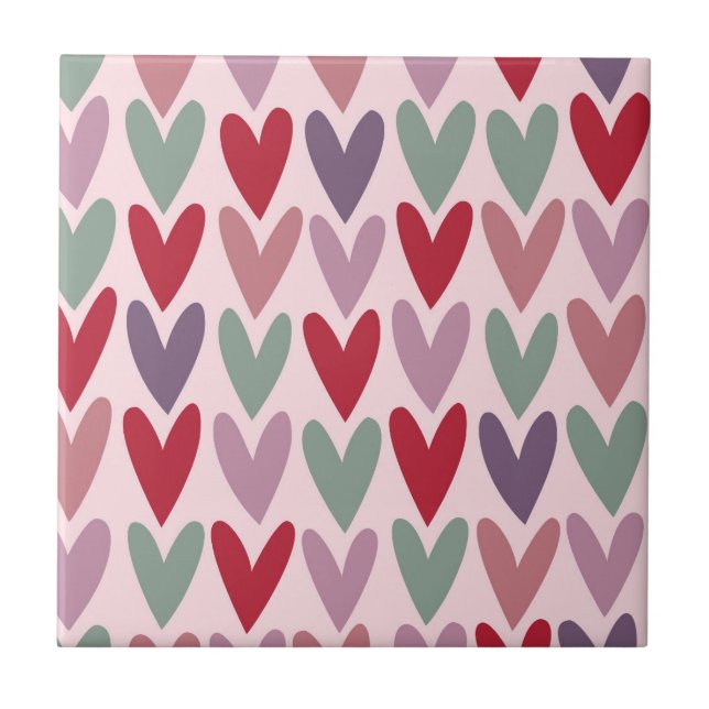 Azulejo Patrón de Corazones 1 (Frente)