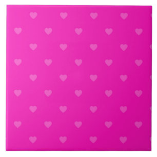 Azulejo Patrón de corazones rosas