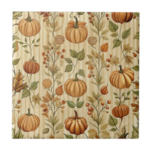 Azulejo Patrón de cosecha de calabaza de Acción de Gracias
