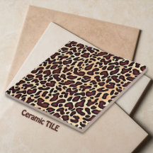 Patrón de crema marrón de piel de leopardo -
