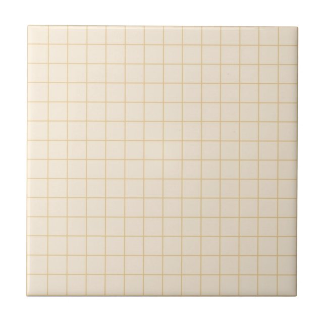 Azulejo Patrón de crema suave de contraste retro Minimalis (Frente)