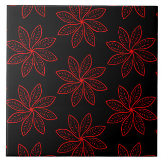 Azulejo Patrón de Crimson en negro