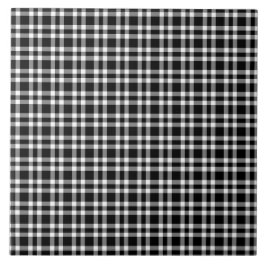 Azulejo Patrón de Cuadro Negro Blanco