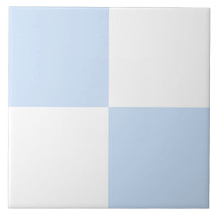Azulejo Patrón de cuadros azules y blancos