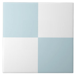 Azulejo Patrón de cuadros blancos espuma de mar
