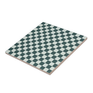 Azulejo Patrón de cuadros de musgo verde bosque