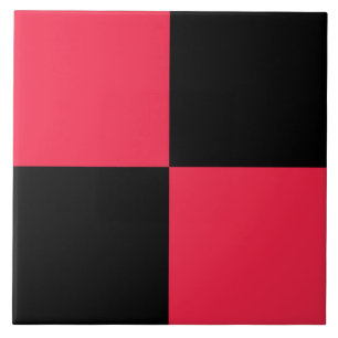 Azulejo Patrón de cuadros negros de arándano