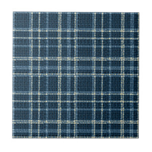 Azulejo Patrón de cuadros punteado. Gris-azul.