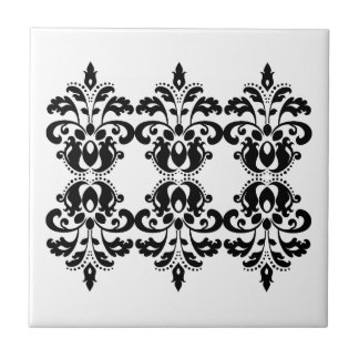 Azulejo Patrón de damasco de lolita victoriana antigua