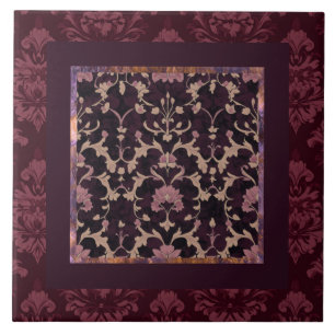 Azulejo Patrón de Damasco sin textura