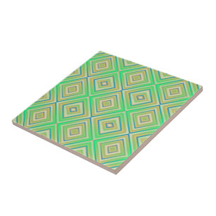 Azulejo Patrón de diamante alternativo verde lima Kiwi
