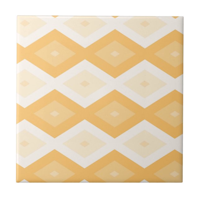 Azulejo Patrón de diamante amarillo (Frente)