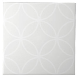 Azulejo Patrón de diamante de círculo de pétalos blancos g