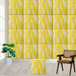Azulejo Patrón de diamante geométrico amarillo Tile cerámi