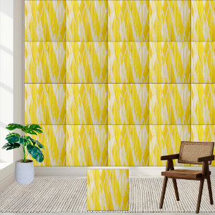 Azulejo Patrón de diamante geométrico amarillo Tile cerámi