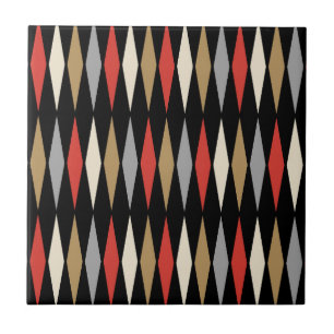 Azulejo Patrón de diamante moderno Retro Mid Century