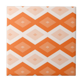 Azulejo patrón de diamante naranja