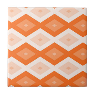 Azulejo patrón de diamante naranja