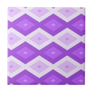 Azulejo Patrón de diamante púrpura brillante
