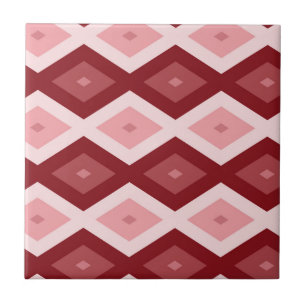 Azulejo Patrón de diamante rojo