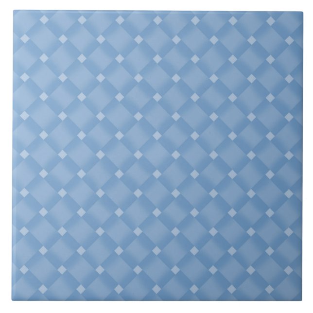 Azulejo Patrón de diamantes azules (Frente)