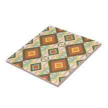 Patrón de diamantes de arte pop retro del suroeste