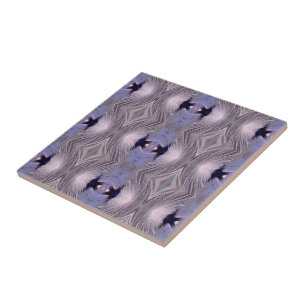 Azulejo Patrón de diamantes de plumas