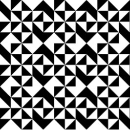 Azulejo Patrón de diseño geométrico en blanco y negro
