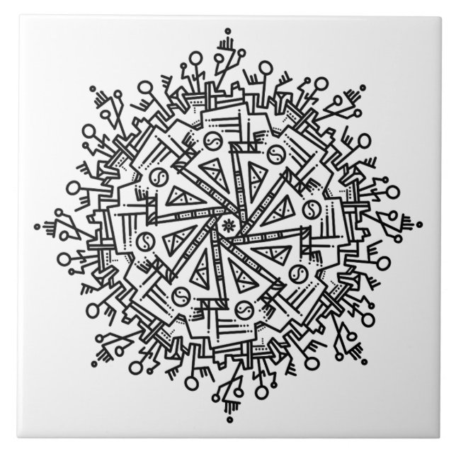 Azulejo Patrón de Doodle (Frente)
