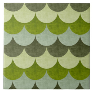 Azulejo Patrón de escala del dragón verde