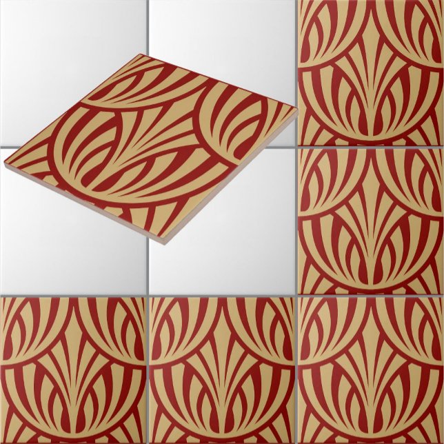 Azulejo Patrón de escalado de peces de estilo Art Déco de  (Subido por el creador)