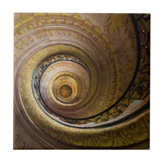 Azulejo Patrón de escalera en espiral (Frente)