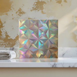 Azulejo Patrón de Estallido de Estrella Geométrica Irisada