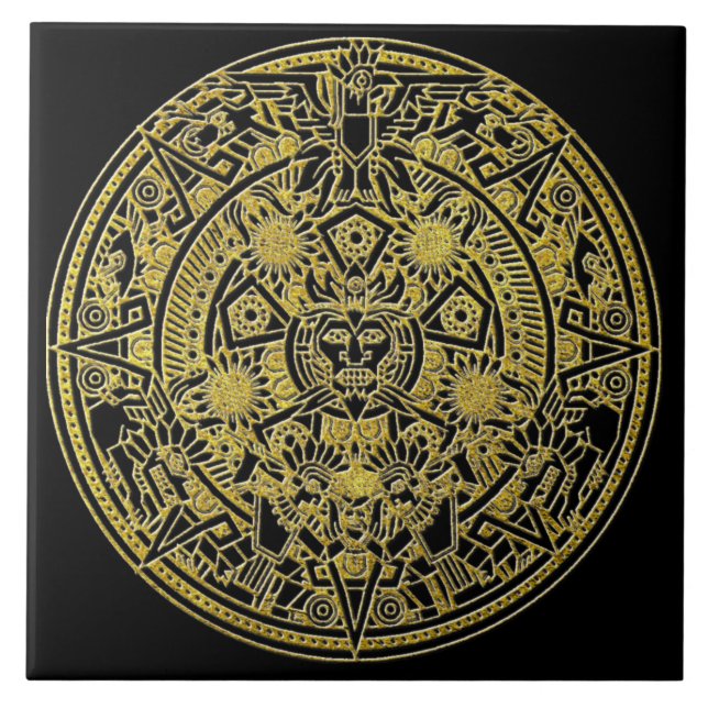 Azulejo Patrón de estilo mexicano del suroeste de la India (Frente)