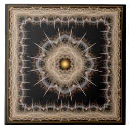 Azulejo Patrón de estrella de fantasía con púas