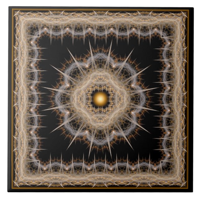 Azulejo Patrón de estrella de fantasía con púas (Frente)