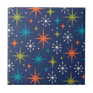 Azulejo Patrón de Estrella Explosiva Moderno de Mitad de S