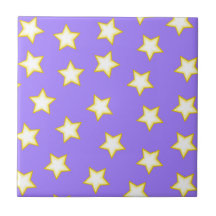 Patrón de estrellas geométricas moradas blancas