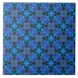 Azulejo Patrón de estrellas marroquíes, negras, moradas y 