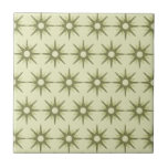 Azulejo Patrón de estreno verde moderno de mediados de sig<br><div class="desc">Diseño de inspiración moderna de mediados de siglo, con estampados de estallidos retro verde sobre un fondo verde más claro. Diseño sencillo y moderno. Crea tu propio patrón de personalizado cargando una nueva imagen, o usa el botón "mensaje" para contactar con el diseñador para obtener ayuda. Para crear su propio...</div>