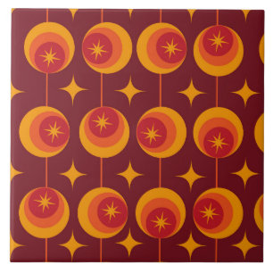 Azulejo Patrón de explosiones de estrellas de mediados de 