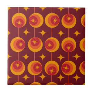 Azulejo Patrón de explosiones de estrellas de mediados de 
